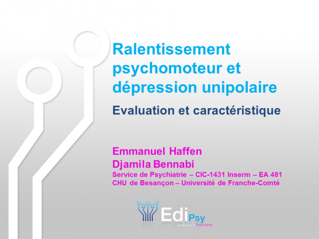 EdiPsy_ralentissement psychomoteur et dépression